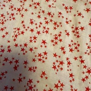 Red Star Patterned scarf